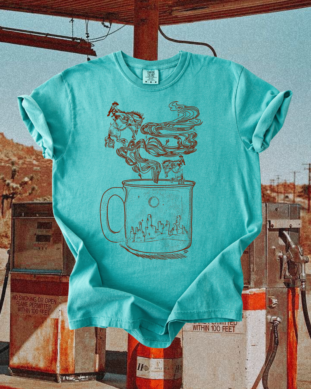 Cowboy coffee tee