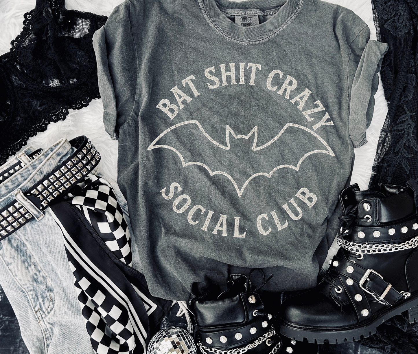 Bat Shit Crazy Social Club Tee