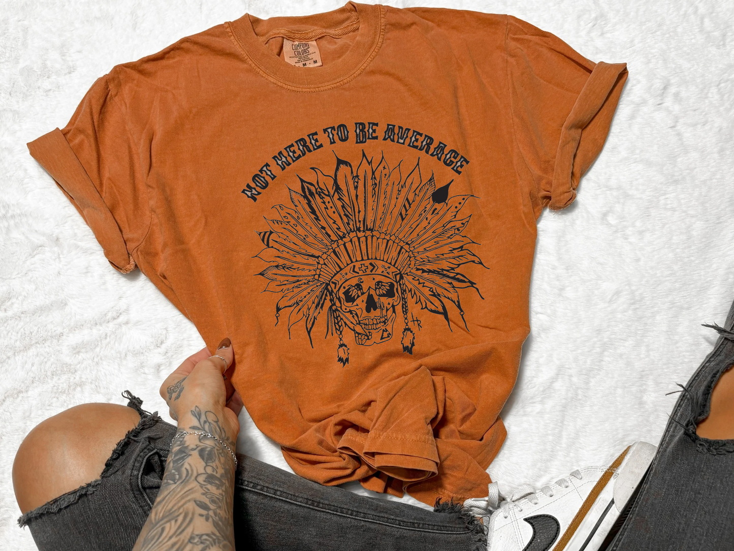 Not here to be average Tee