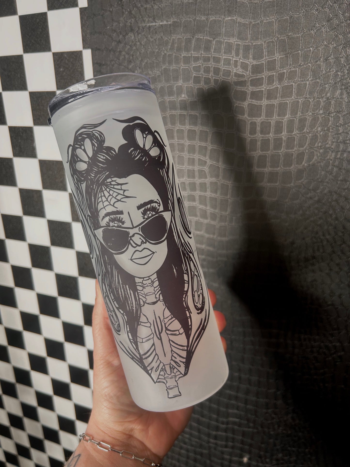 Ms. Death frosted Tumbler