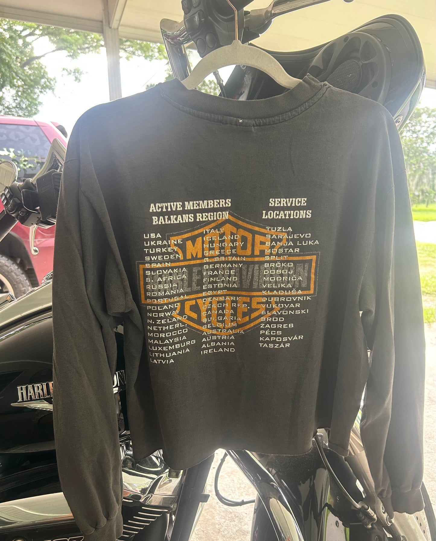 Vintage 90s Longsleeve Harley Tee-size large