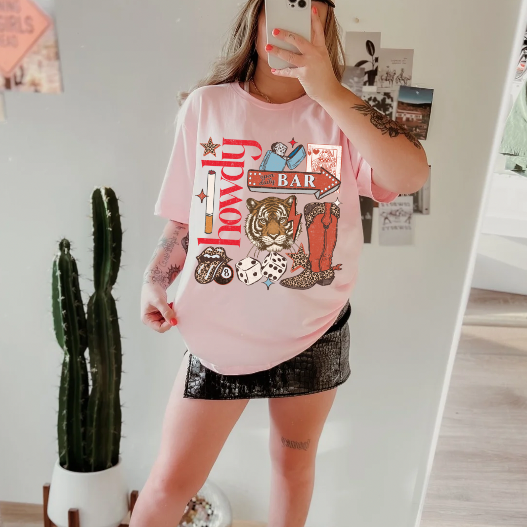 Howdy Collage Tee