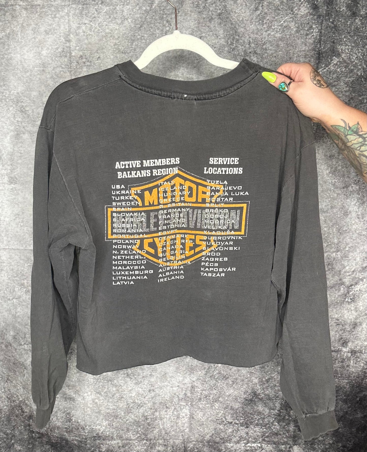 Vintage 90s Longsleeve Harley Tee-size large