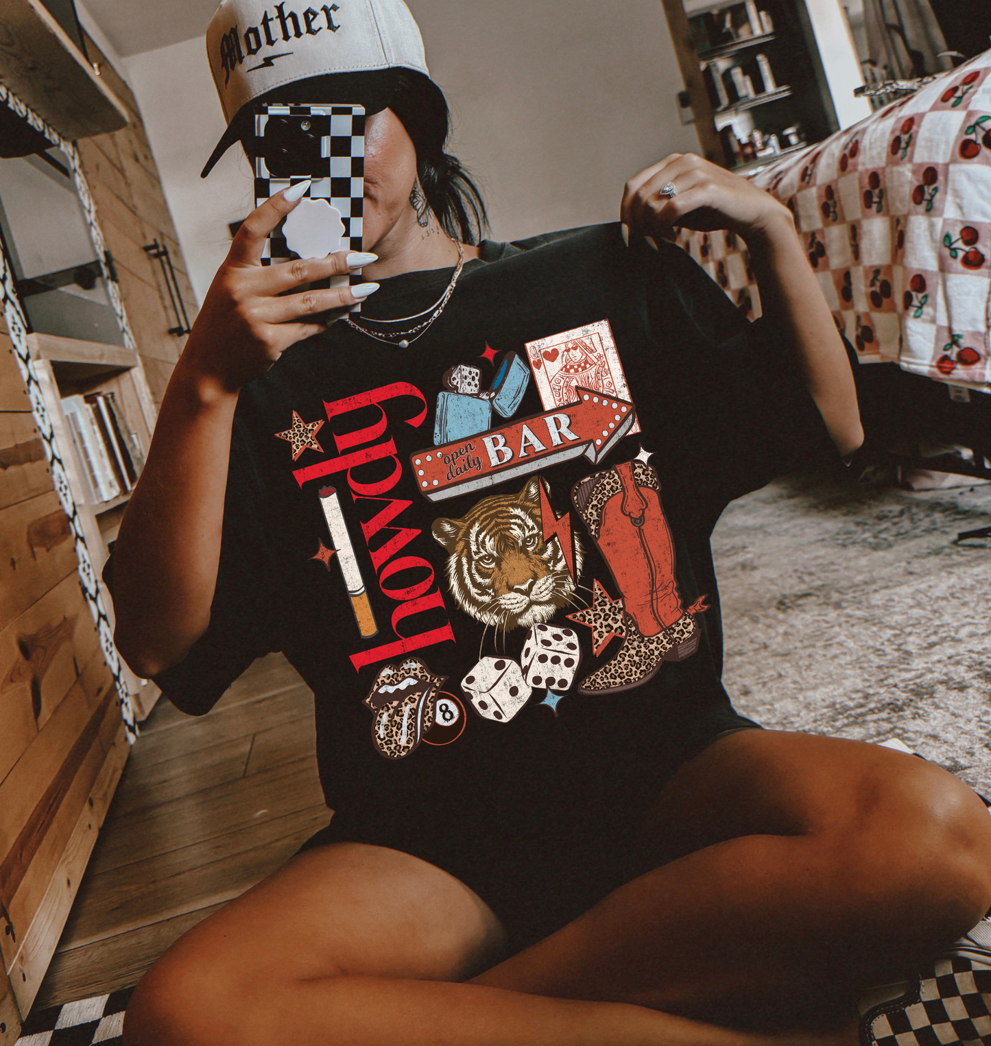 Howdy Collage Tee