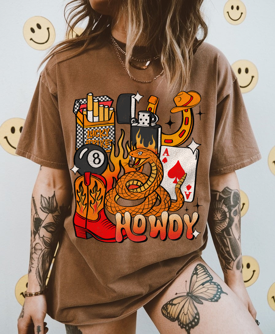 Howdy Collage Tee
