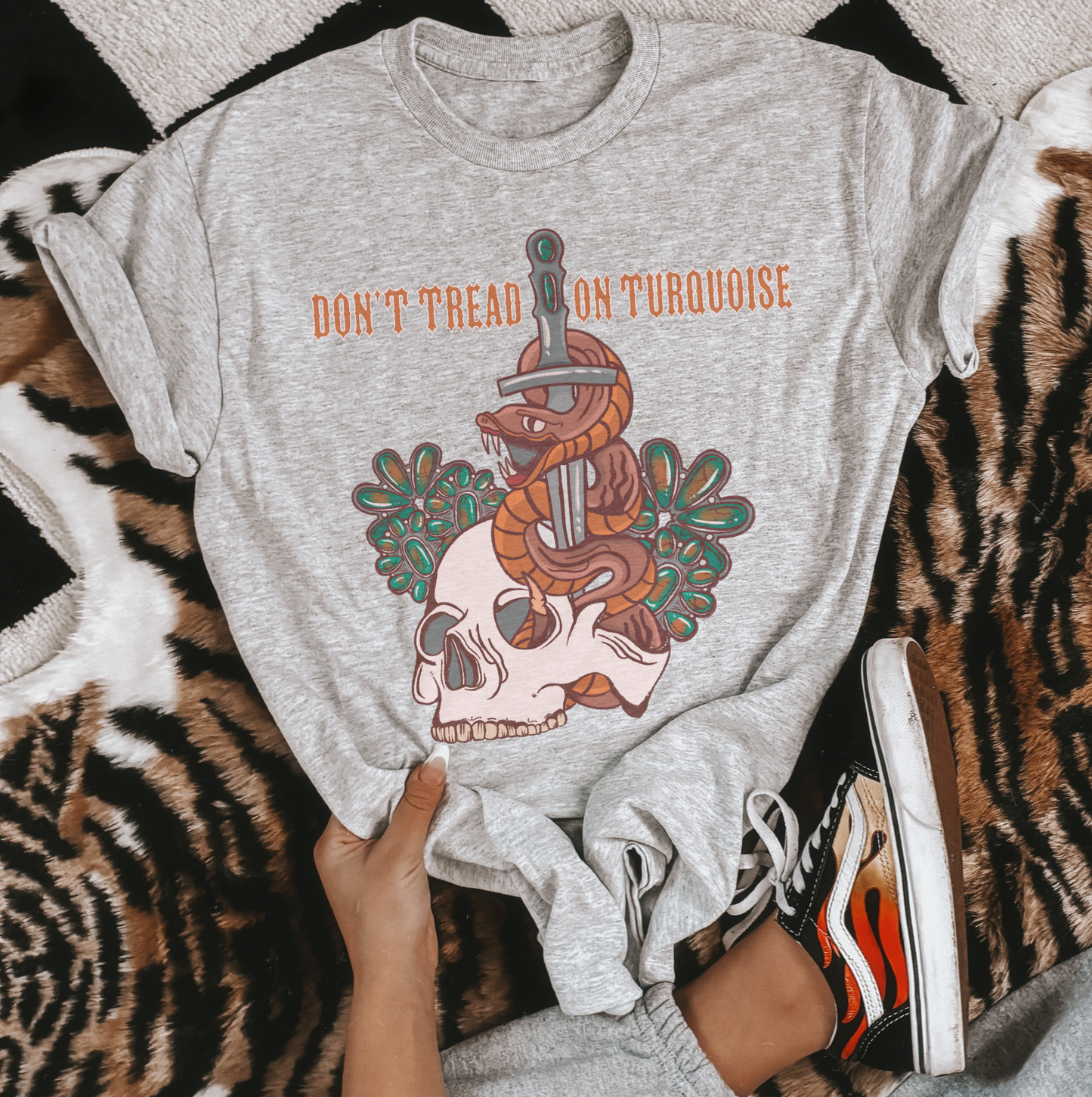 Don’t Tread on Turquoise Sublimation Tee
