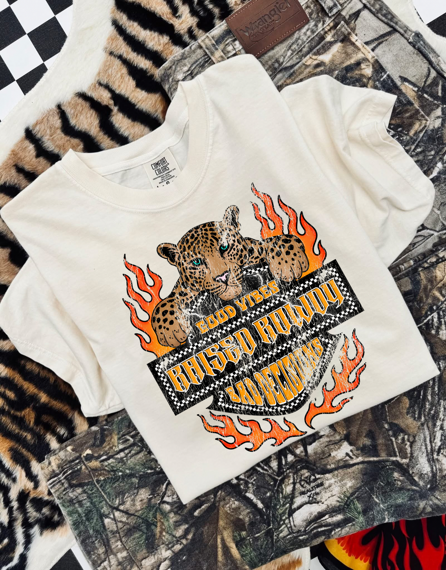 Flamin Raised Rowdy Tee