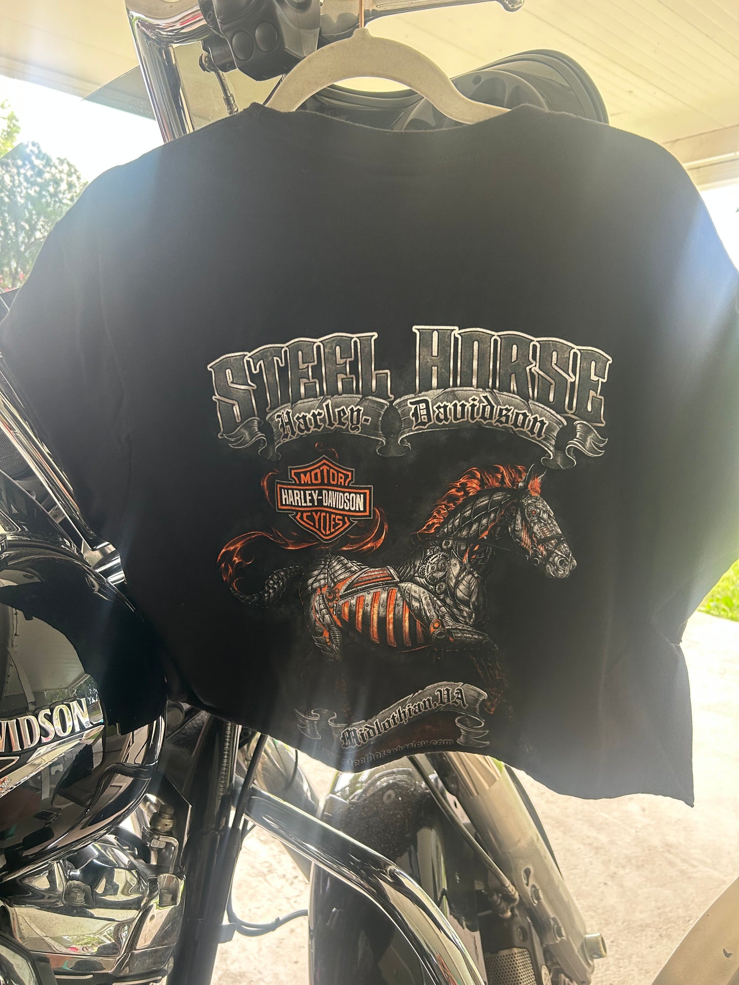 2019 Pinup Harley Crop Tee-size large