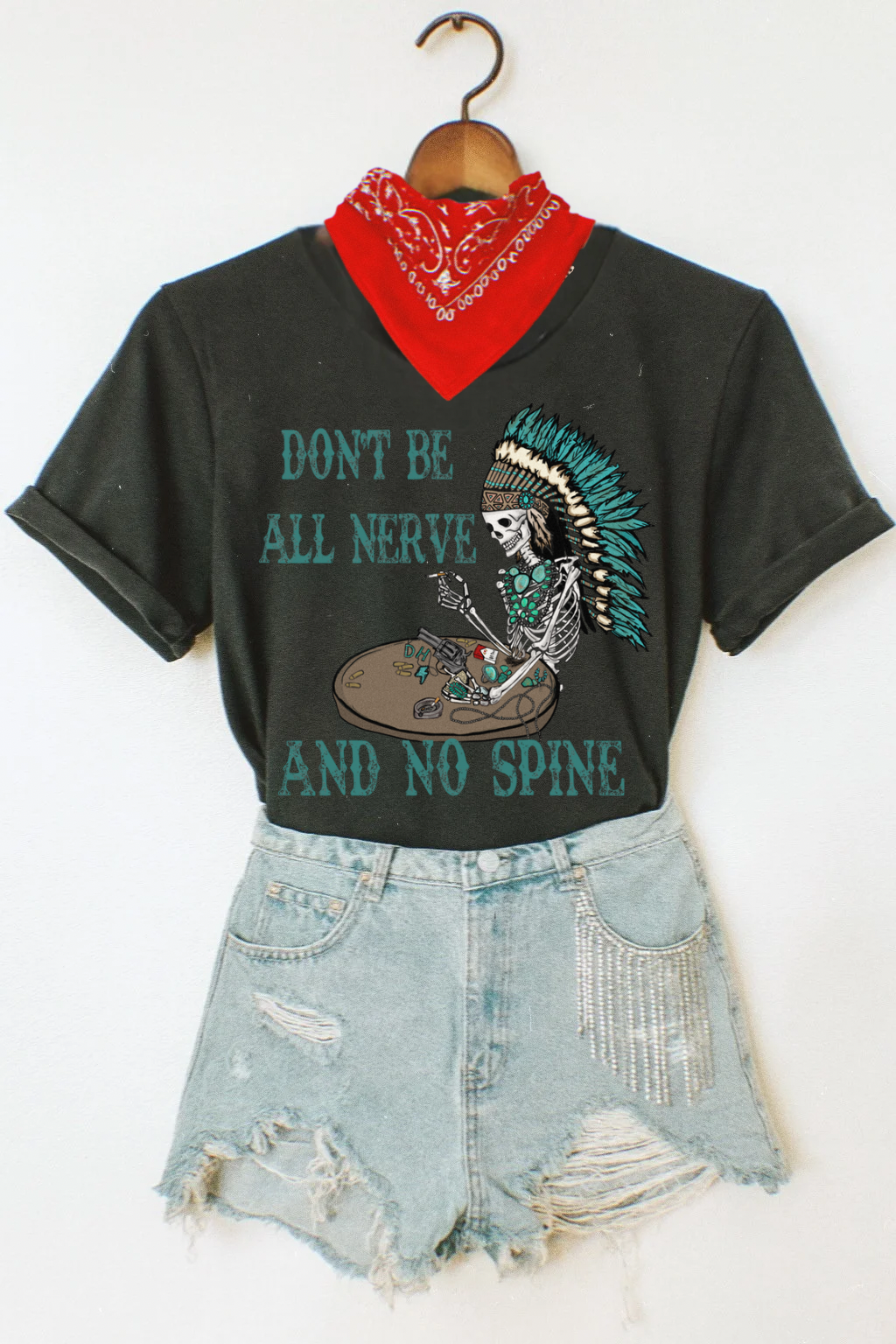 All nerve no spine Tee