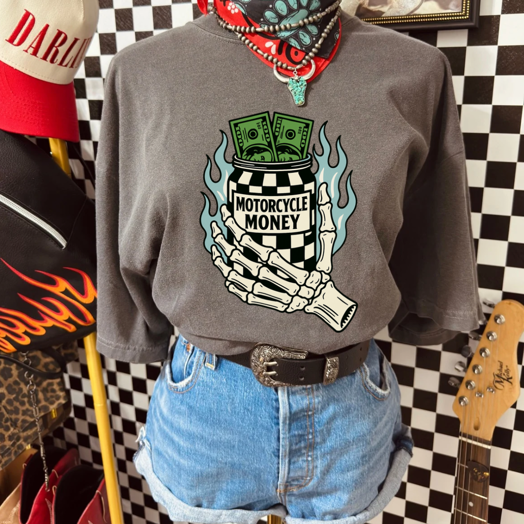Motorcycle money tee