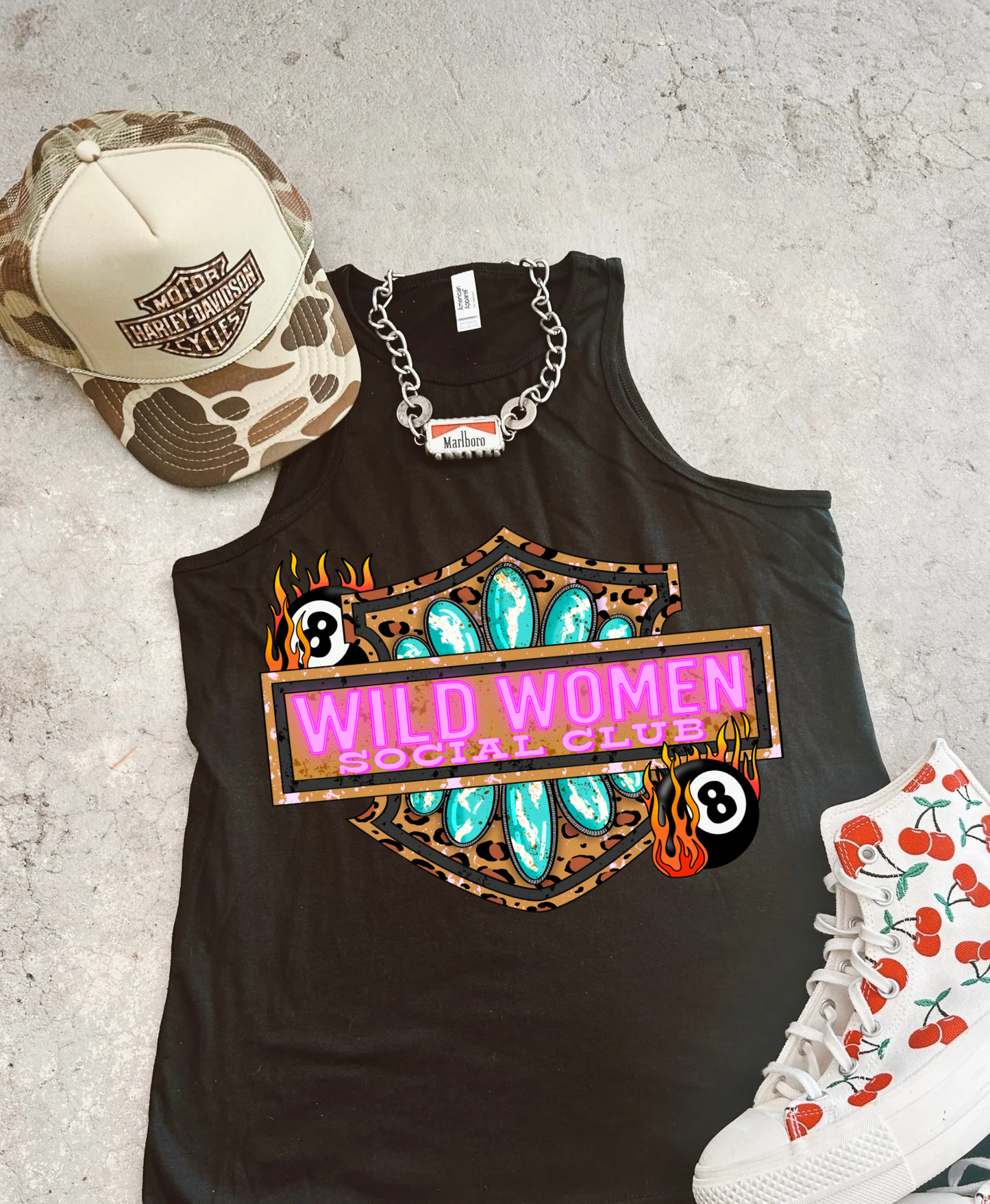 Wild Women full length Racer Tank