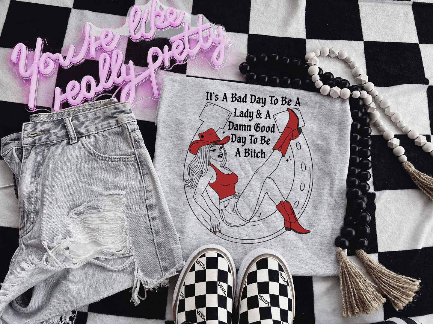 Bad day to be a lady sublimation tee