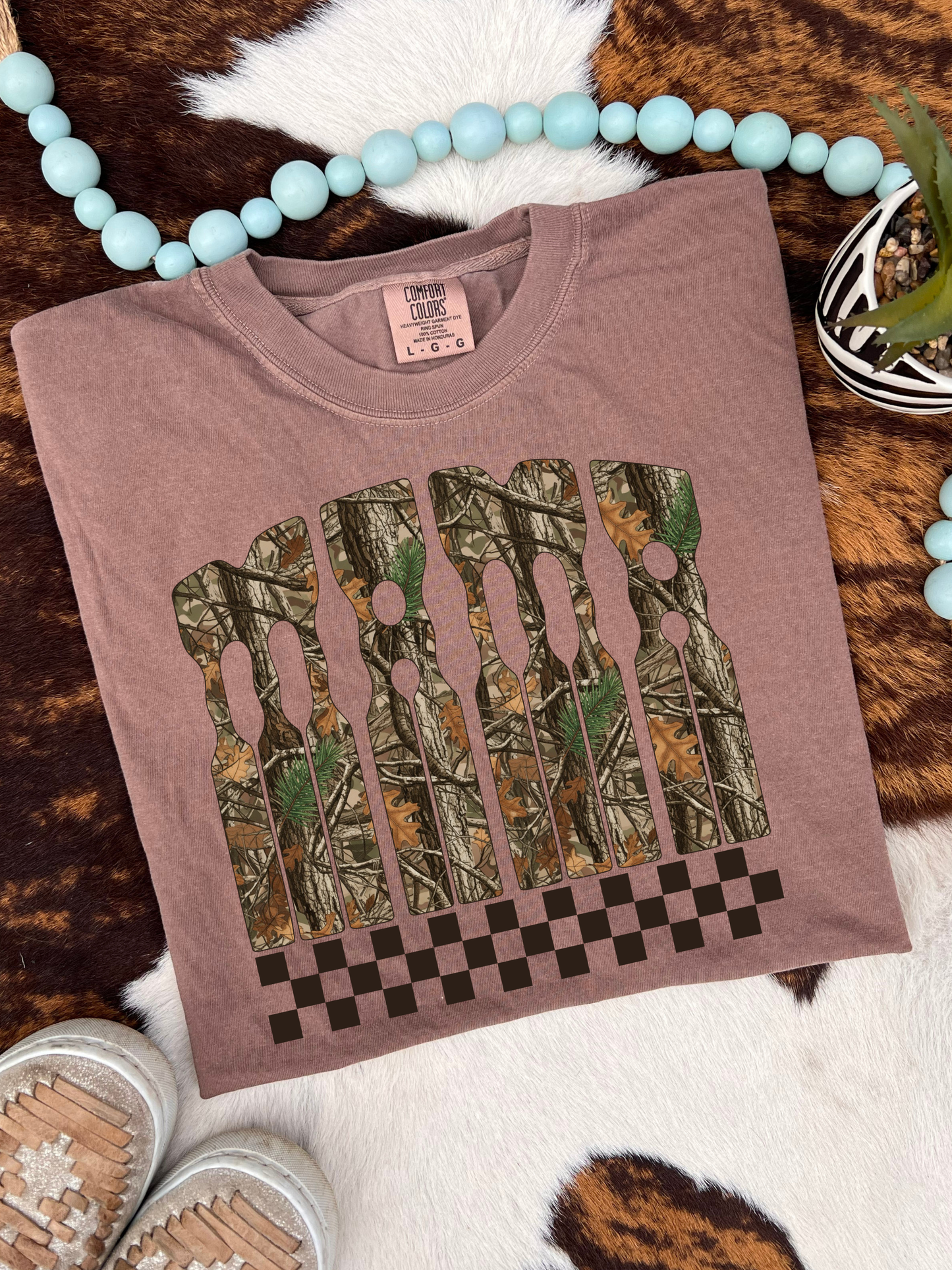 Camo Mama Checkered Tee