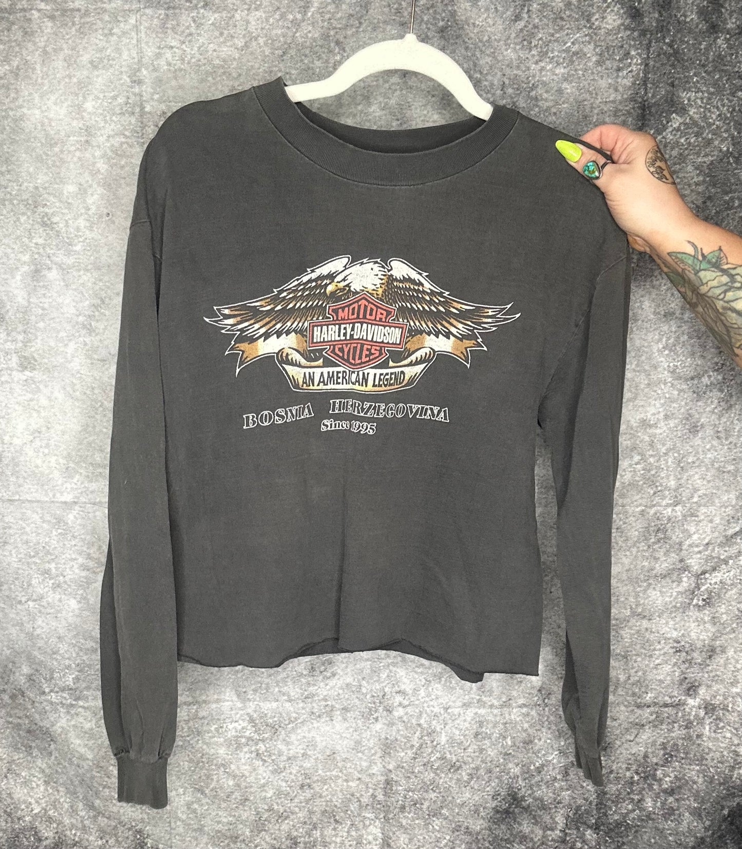 Vintage 90s Longsleeve Harley Tee-size large