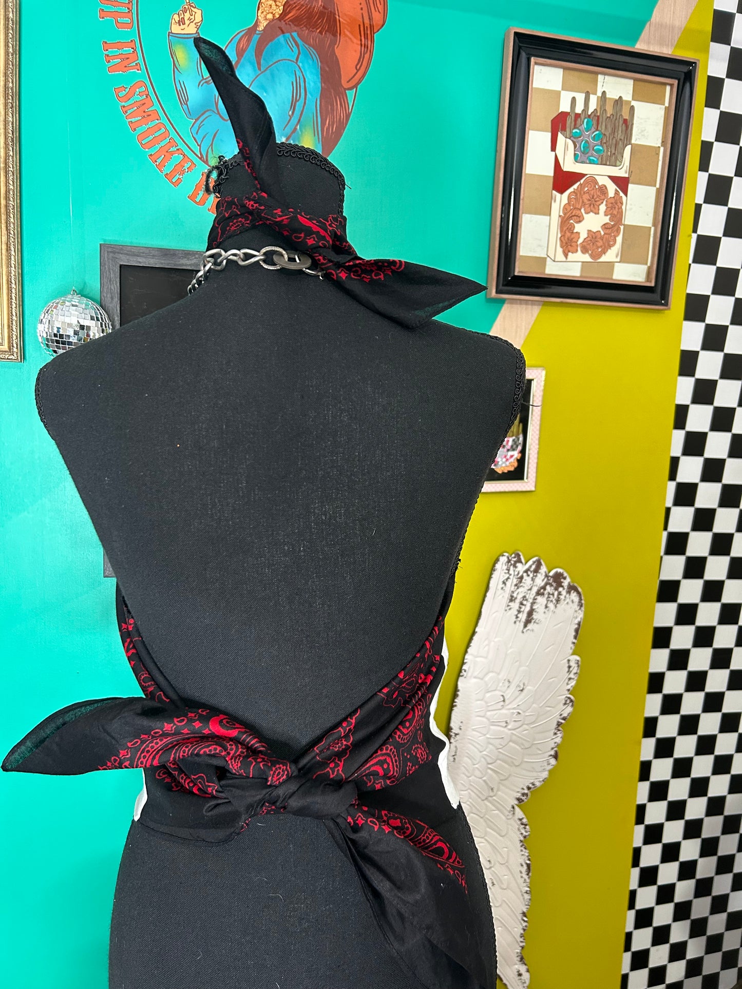 Harley Upcycled bandana top-size M/L