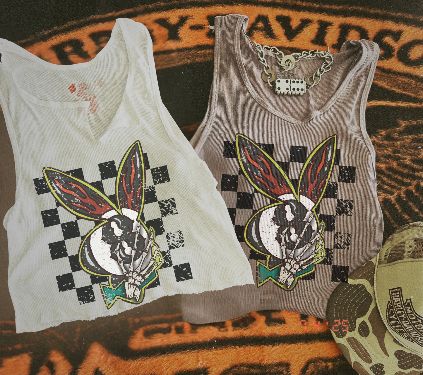 Grunge Bunny Vintage Inspired Tank
