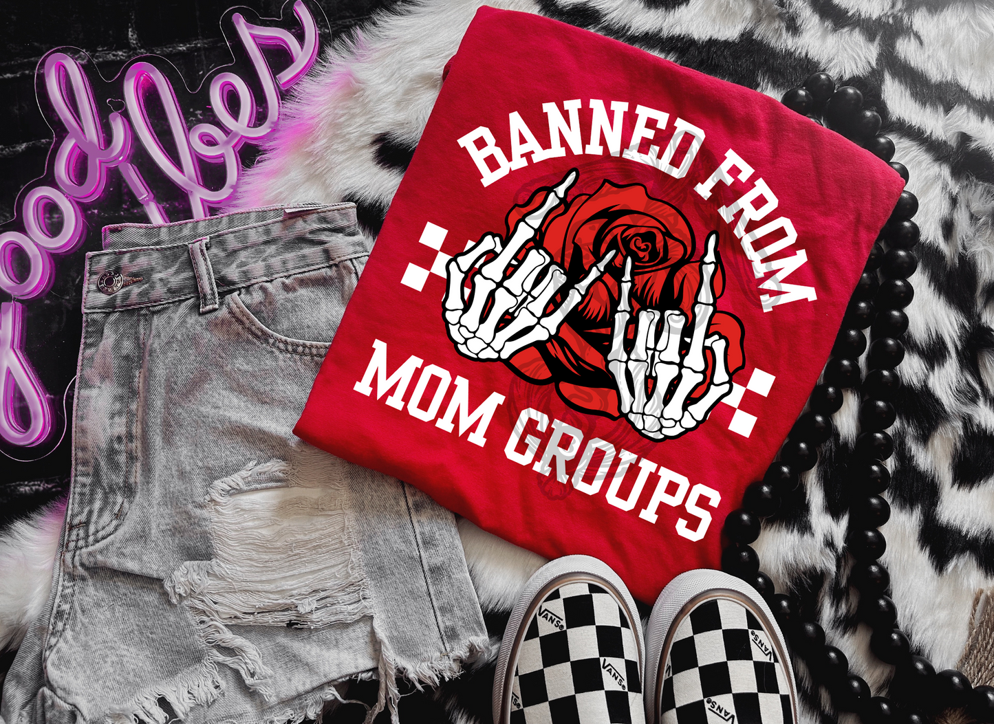 Banned From mom groups tee