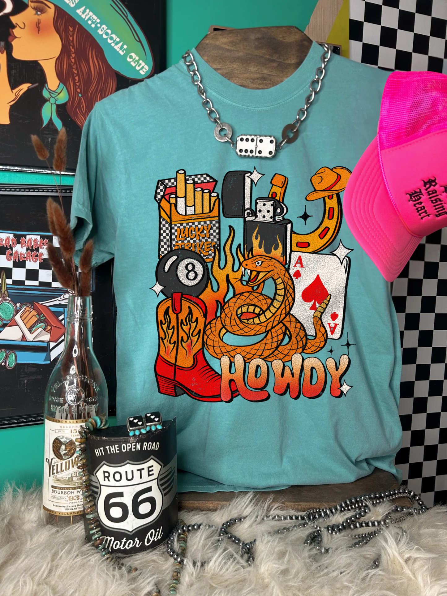Howdy Collage Tee