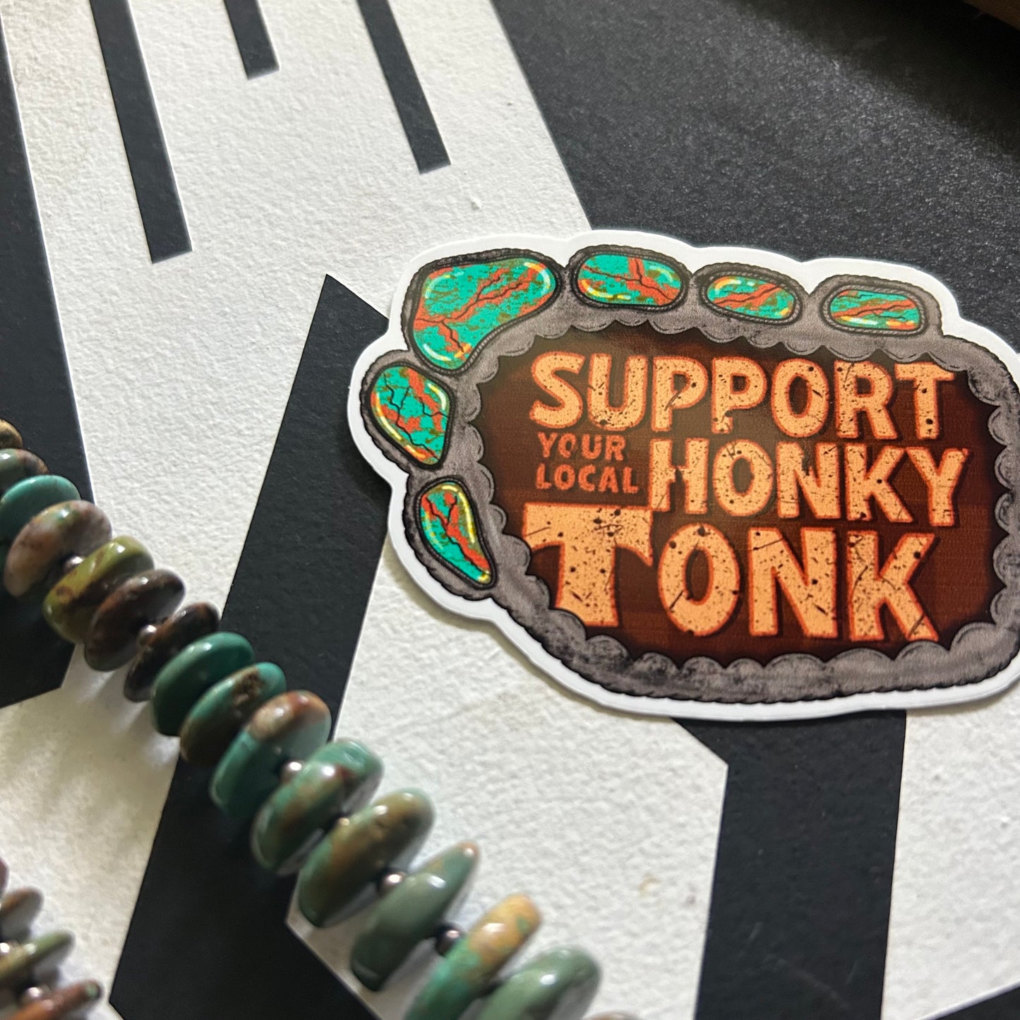 Honky tonk sticker
