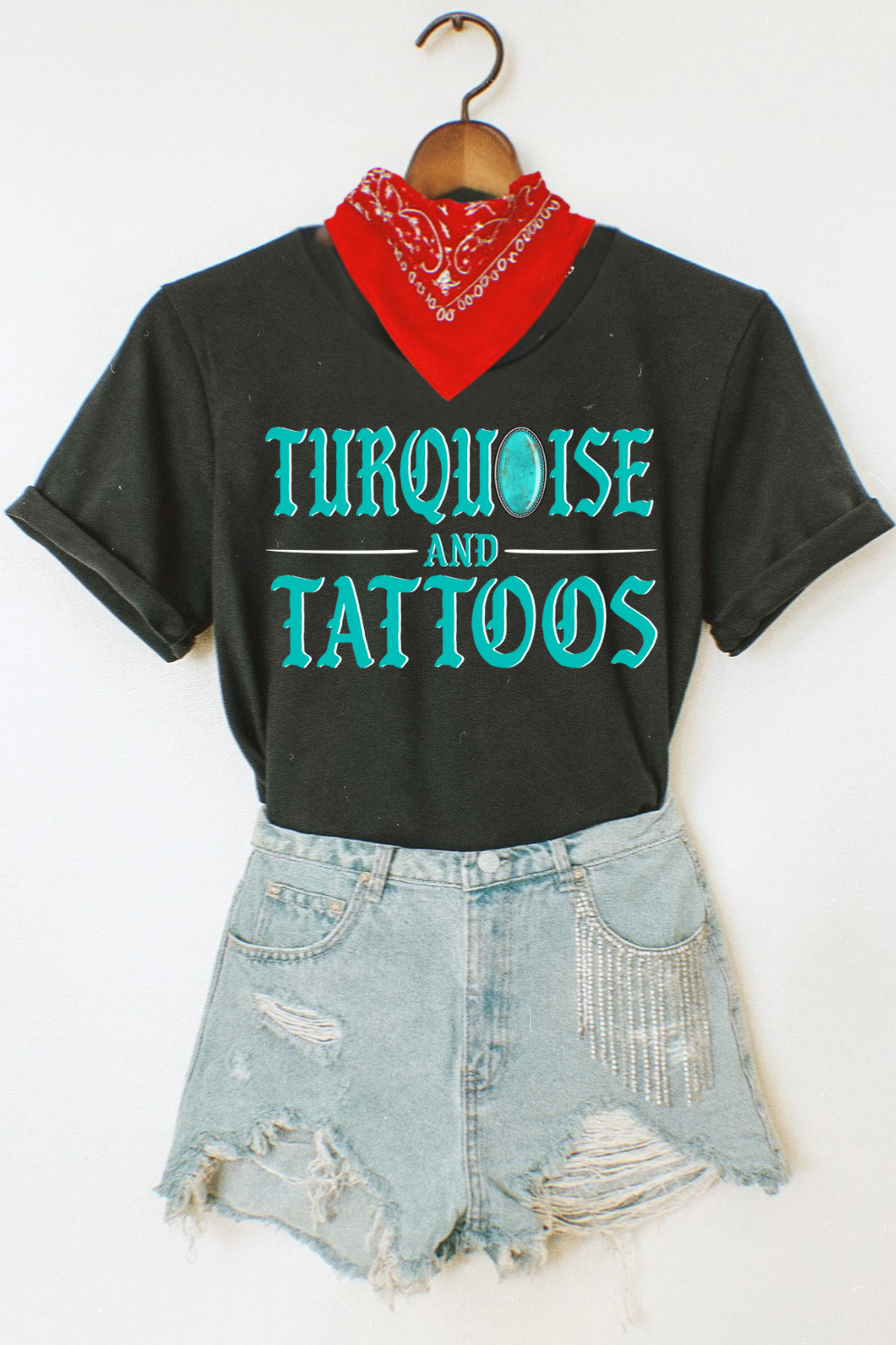 Turquoise and tattoos Tee