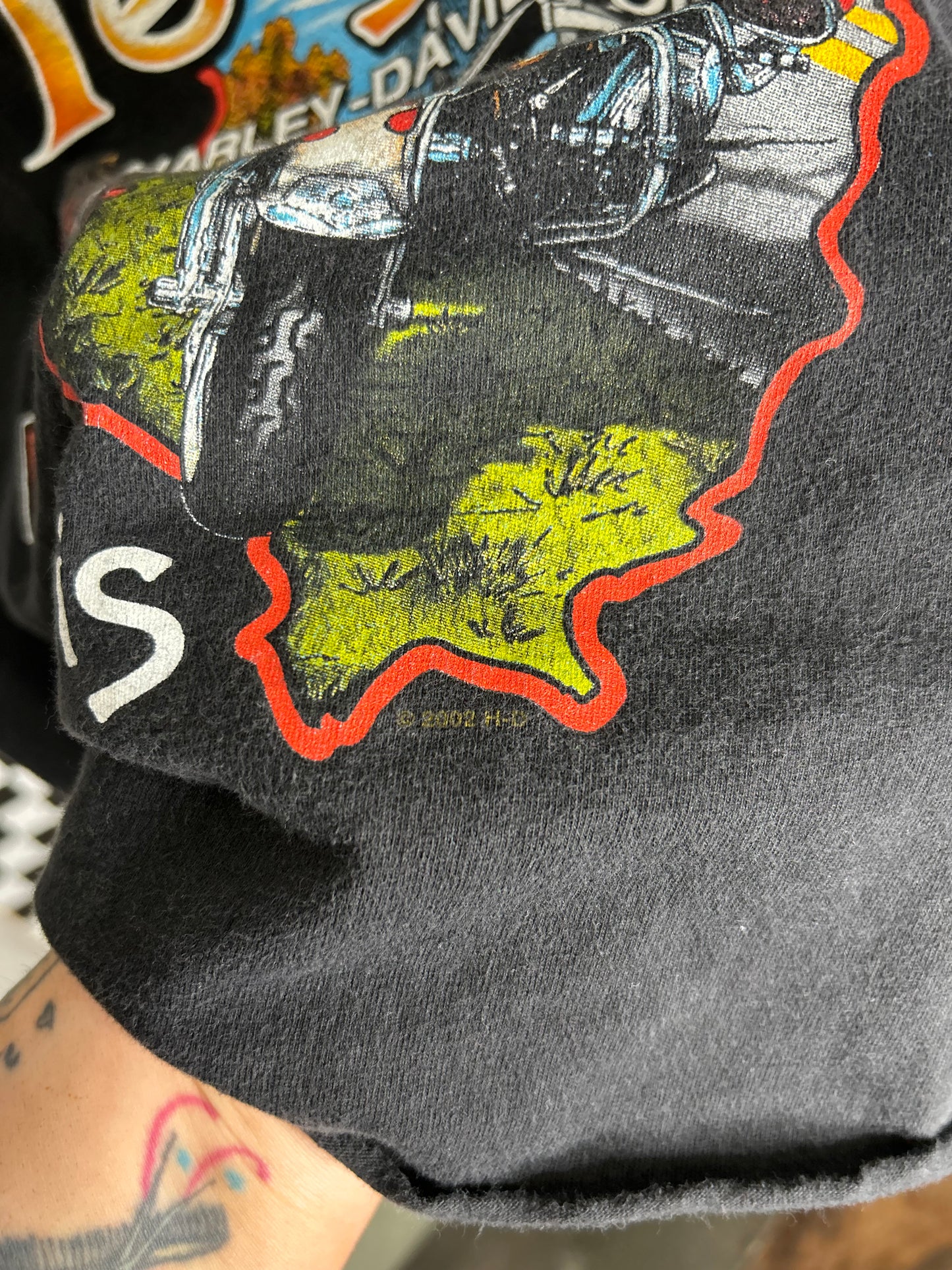 2002 Harley cropped muscle tank-XL