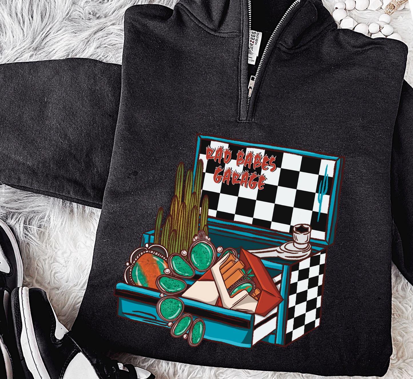 Rad Babes Garage Quarter Zip