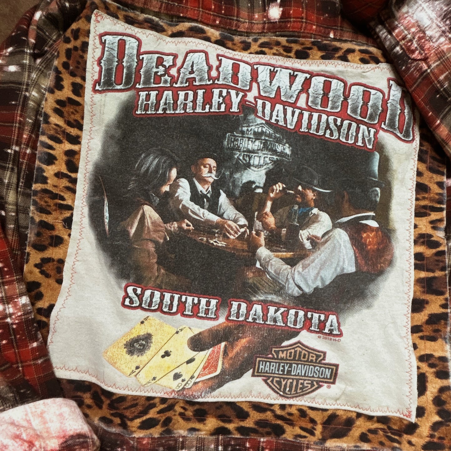 2013 Harley Upcycle Bleached Flannel size 3x
