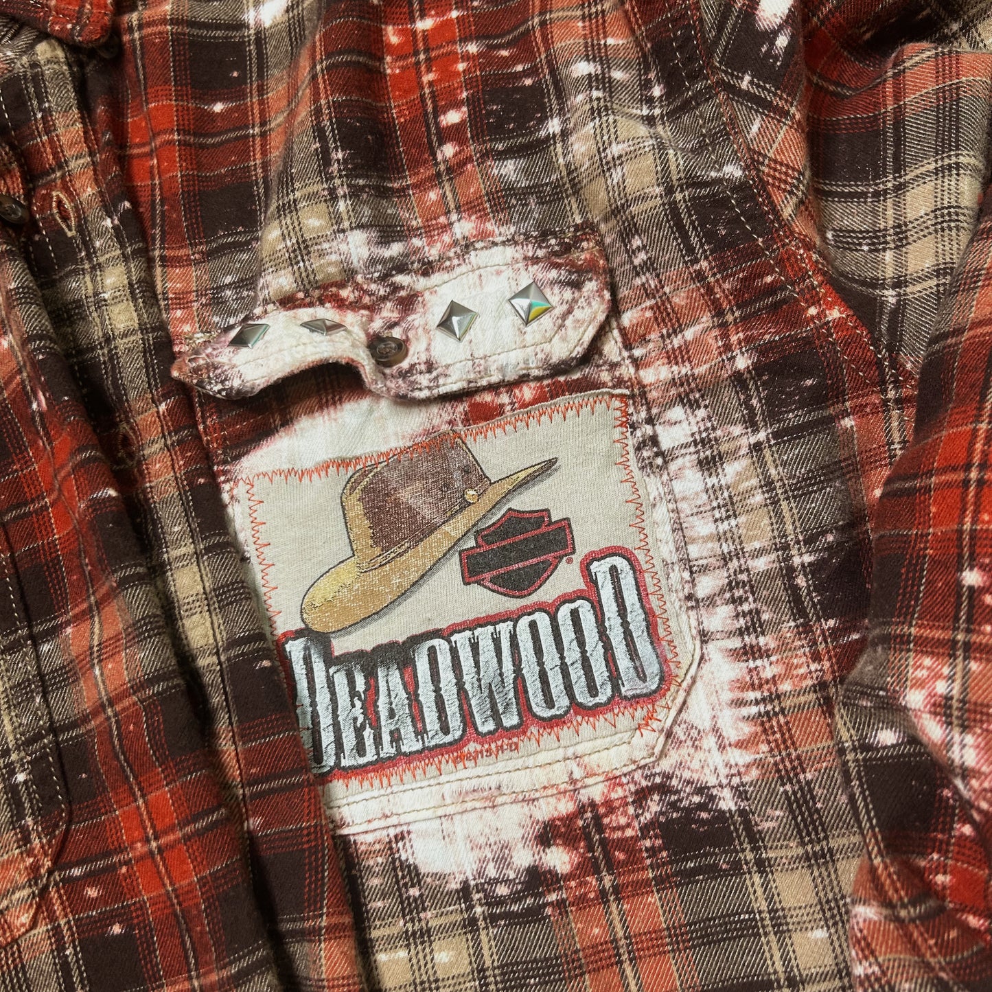 2013 Harley Upcycle Bleached Flannel size 3x