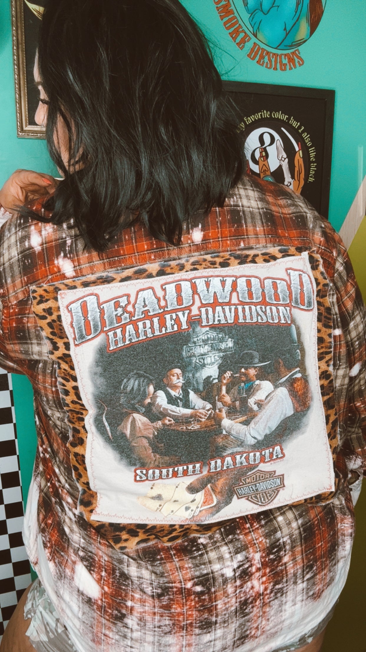 2013 Harley Upcycle Bleached Flannel size 3x