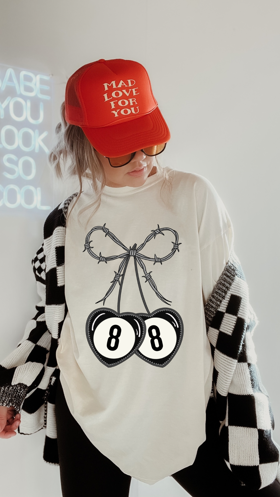 Barbed wire Cherry Tee
