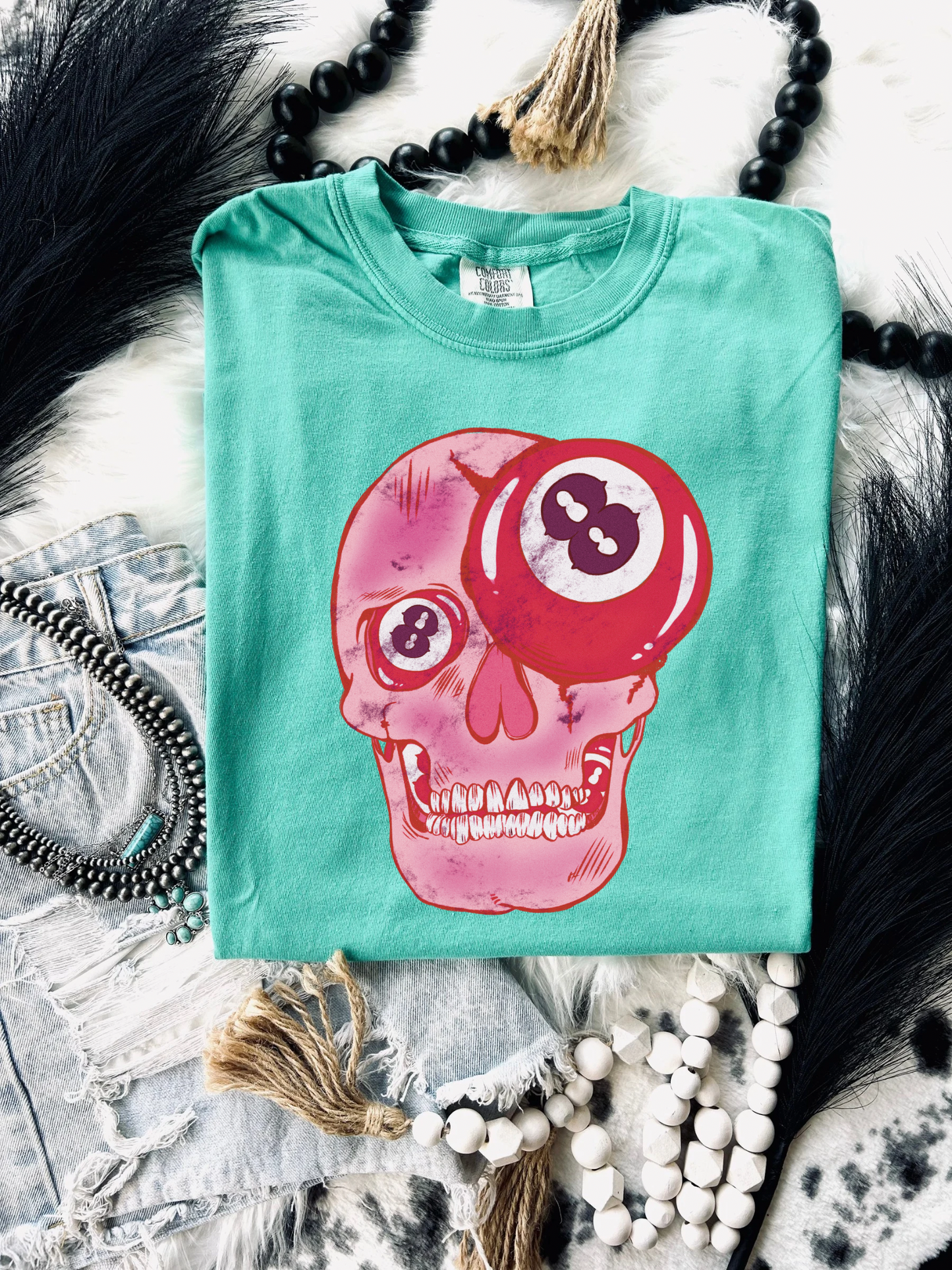 8ball Skull Tee