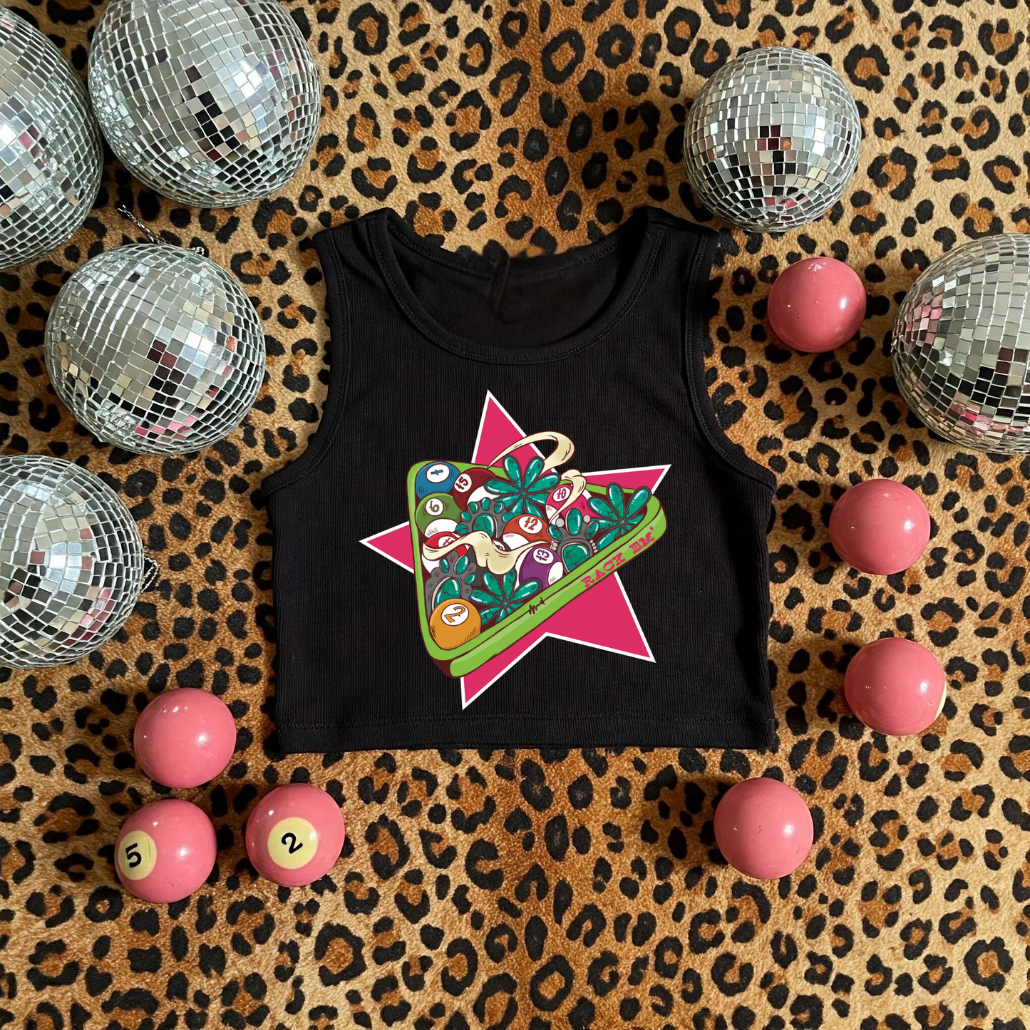 Rack Em Up Ribbed Racer Tank