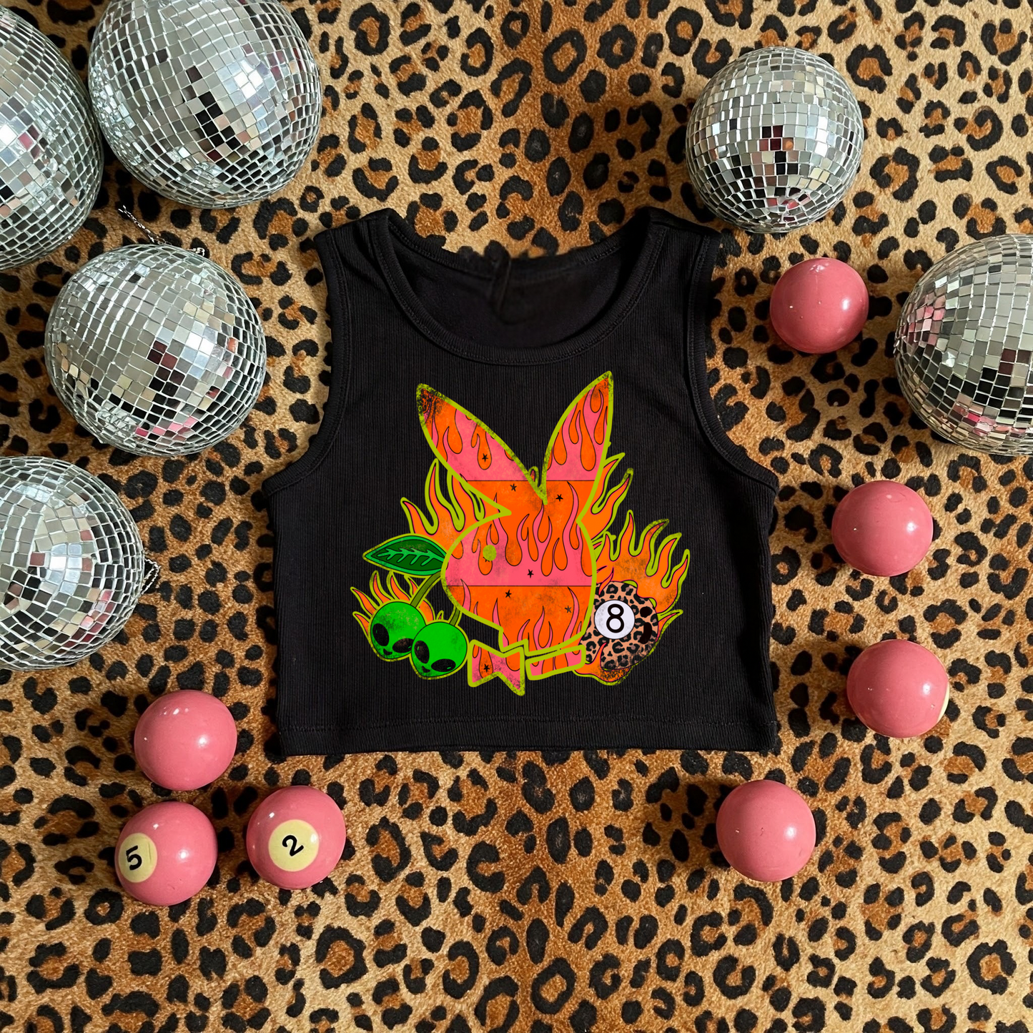 PlayBoy Ribbed Racer Tank