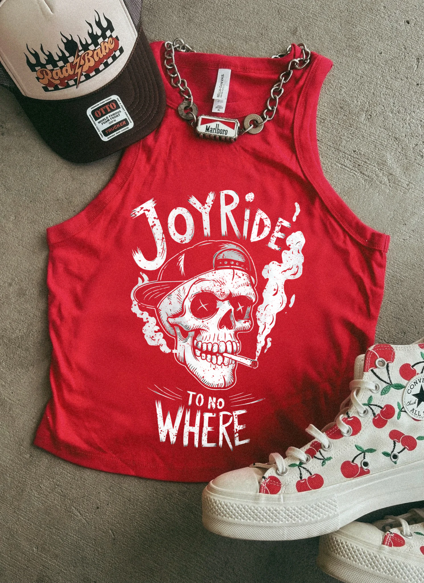 Joy Rides Micro Ribbed Racer Tank