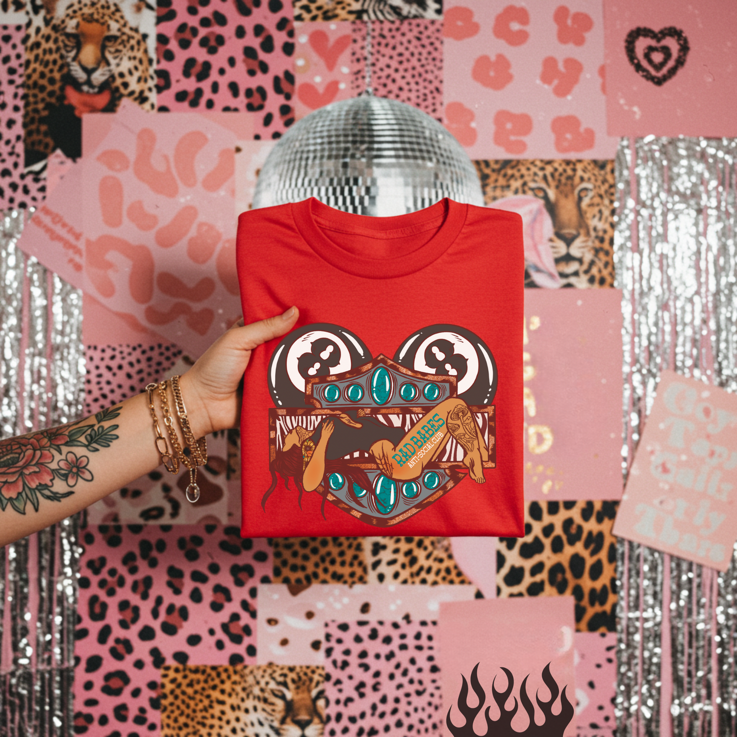 Rad Babes Anti Social Club tee