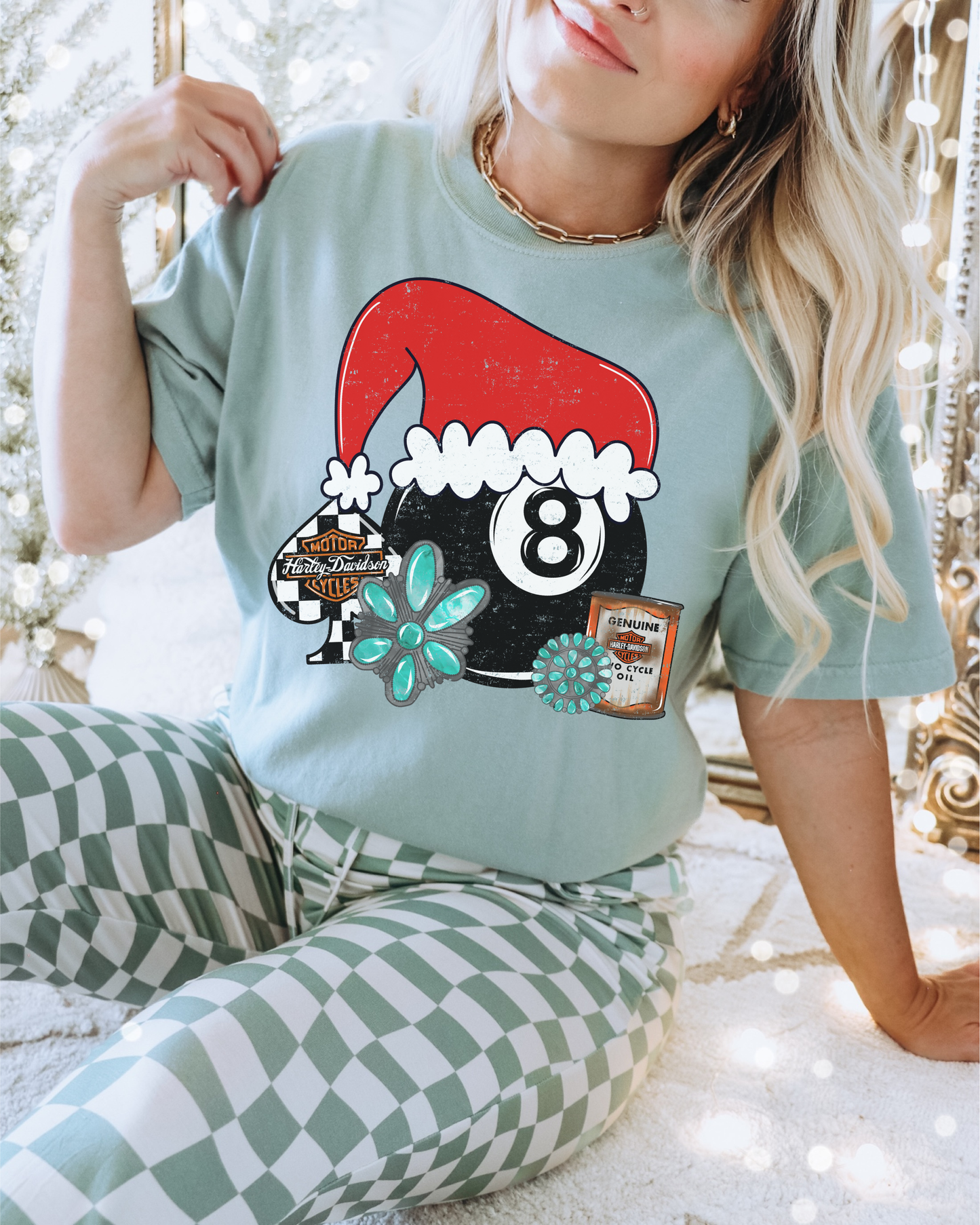 Harley 8 ball Tee