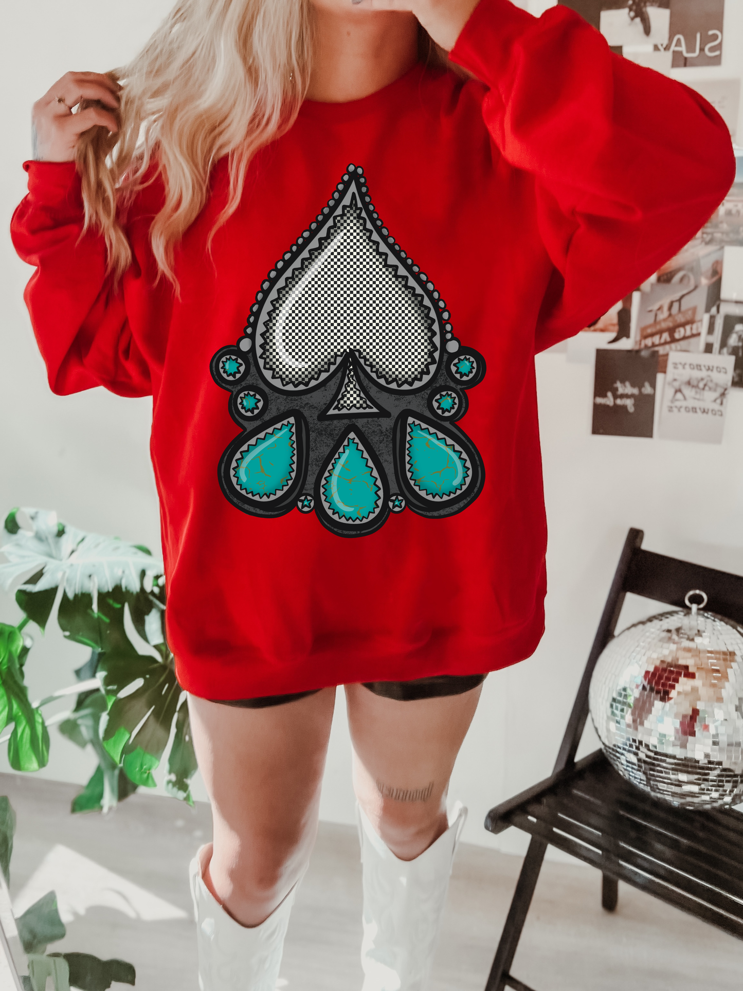 Turquoise Spade crew