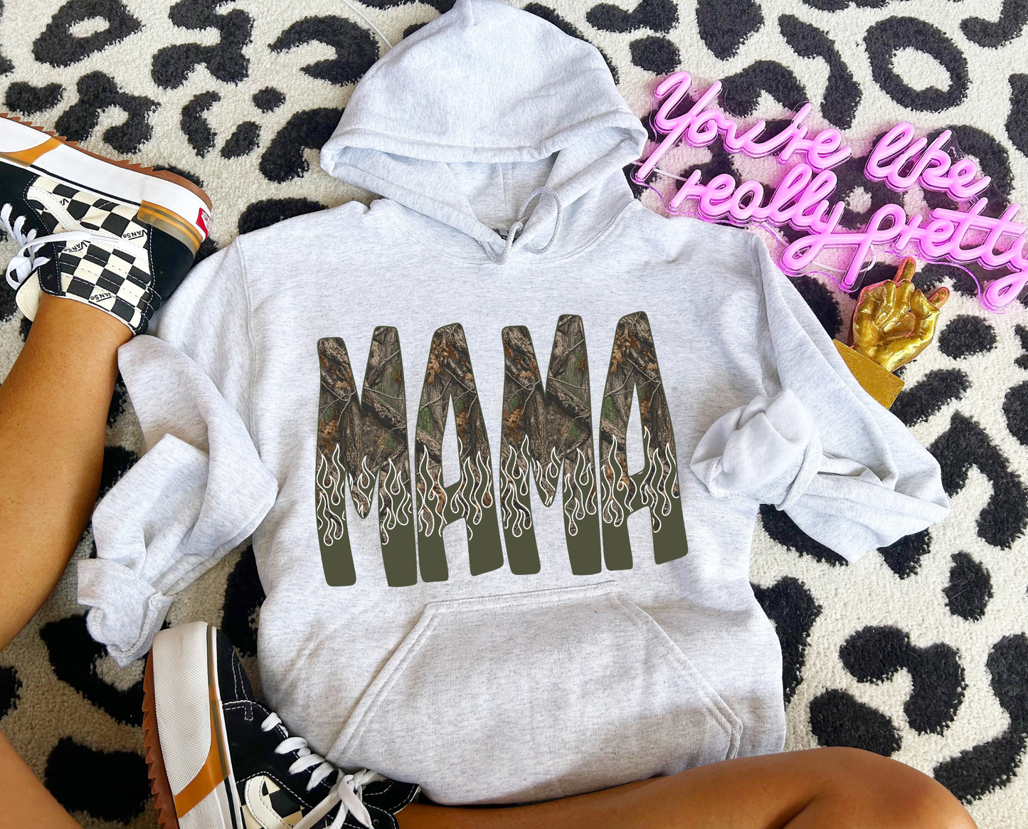 Camo mama hoodie
