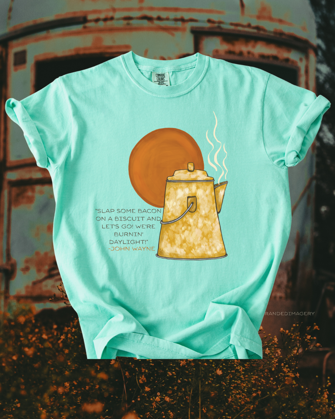 John Wayne-slap some bacon tee