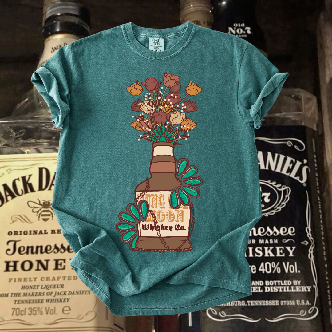 Hung the moon whiskey tee