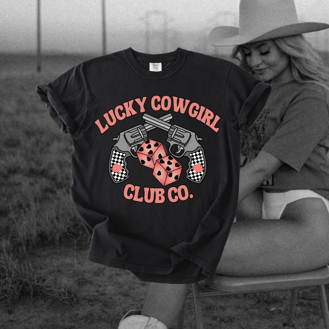 Lucky Cowgirl Club tee