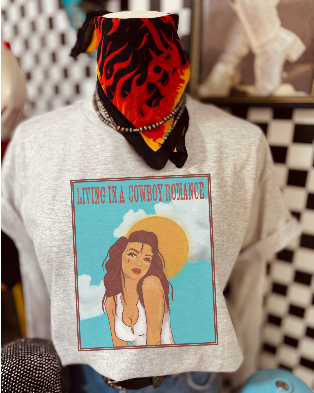 Cowboy Romance sublimation tee