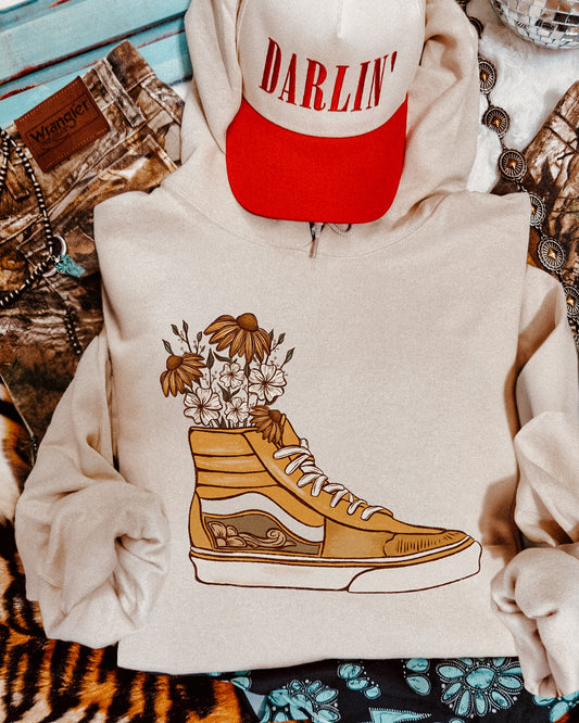 Floral off the wall hoodie