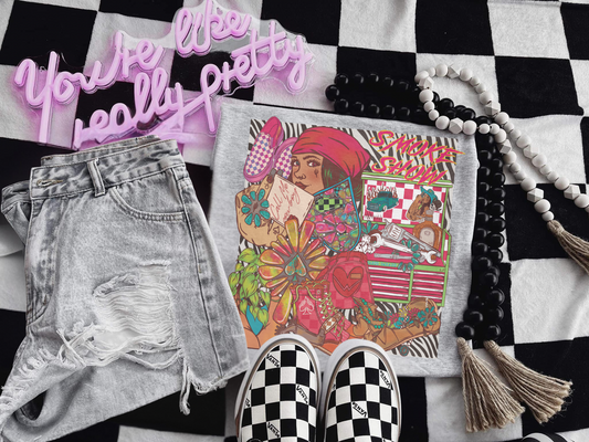 Smokeshow collage sublimation tee