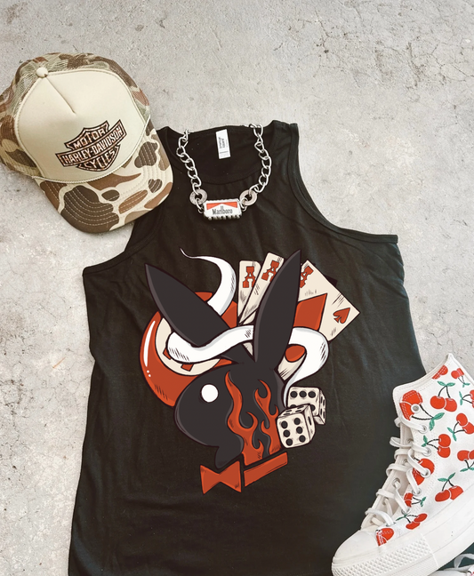Yalltern Bunny full length Racer Tank