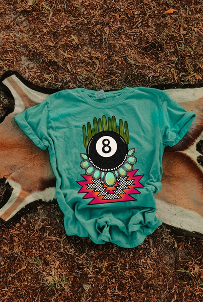 Leopard 8 ball Tee
