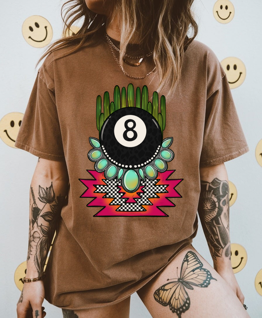 Leopard 8 ball Tee