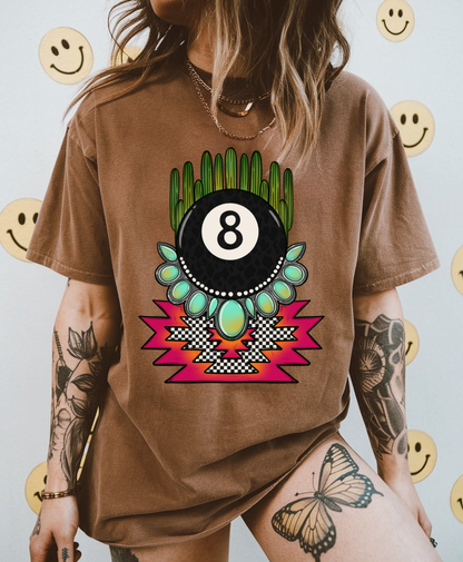 Leopard 8 ball Tee