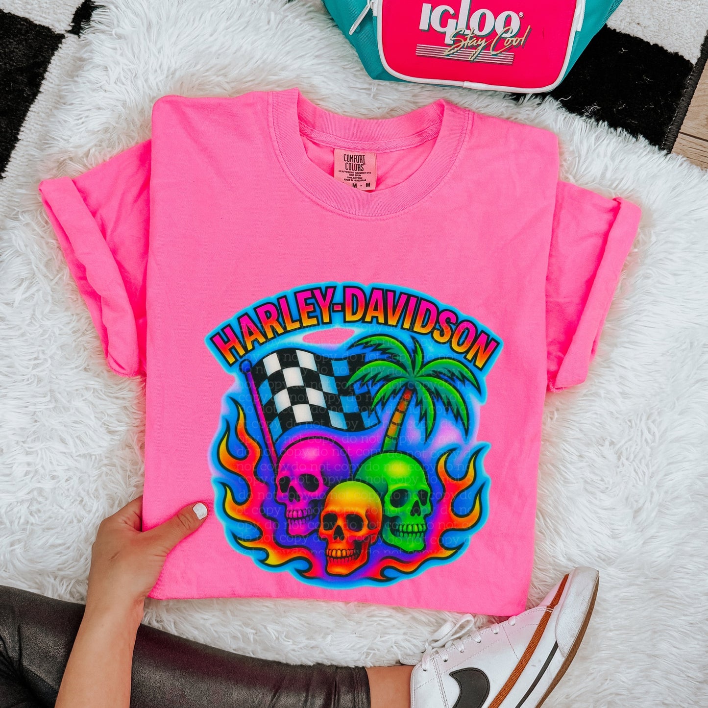 Airbrush HD skull Tee