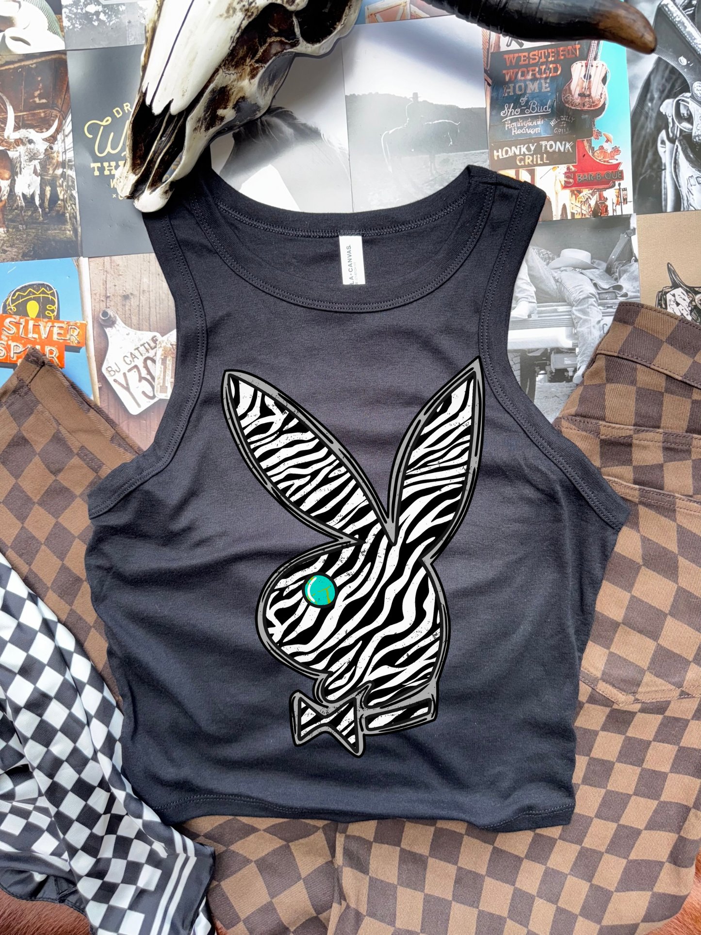 Zebra Playboy Rib Tank